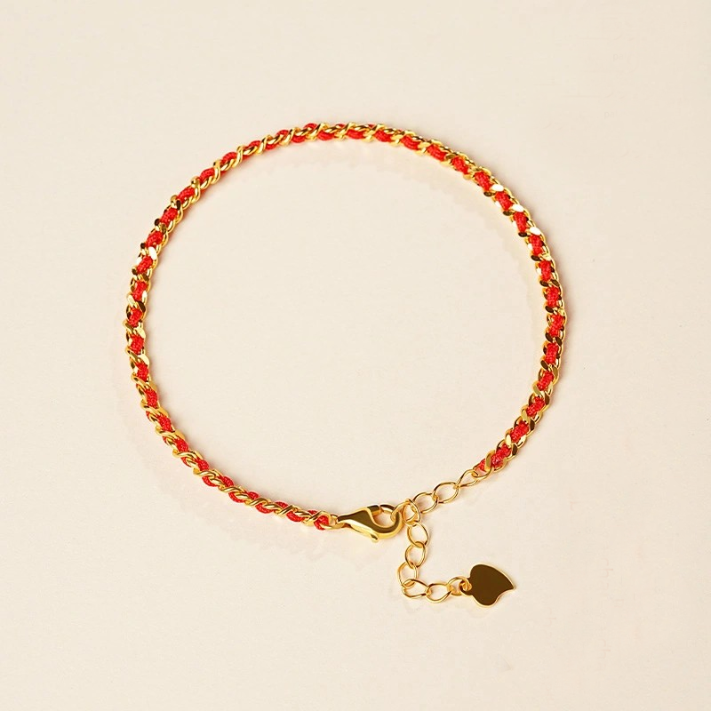 Enchanting Love - Bracelet à breloques en or rouge