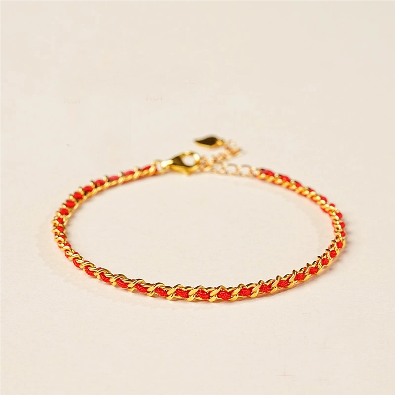 Enchanting Love - Bracelet à breloques en or rouge