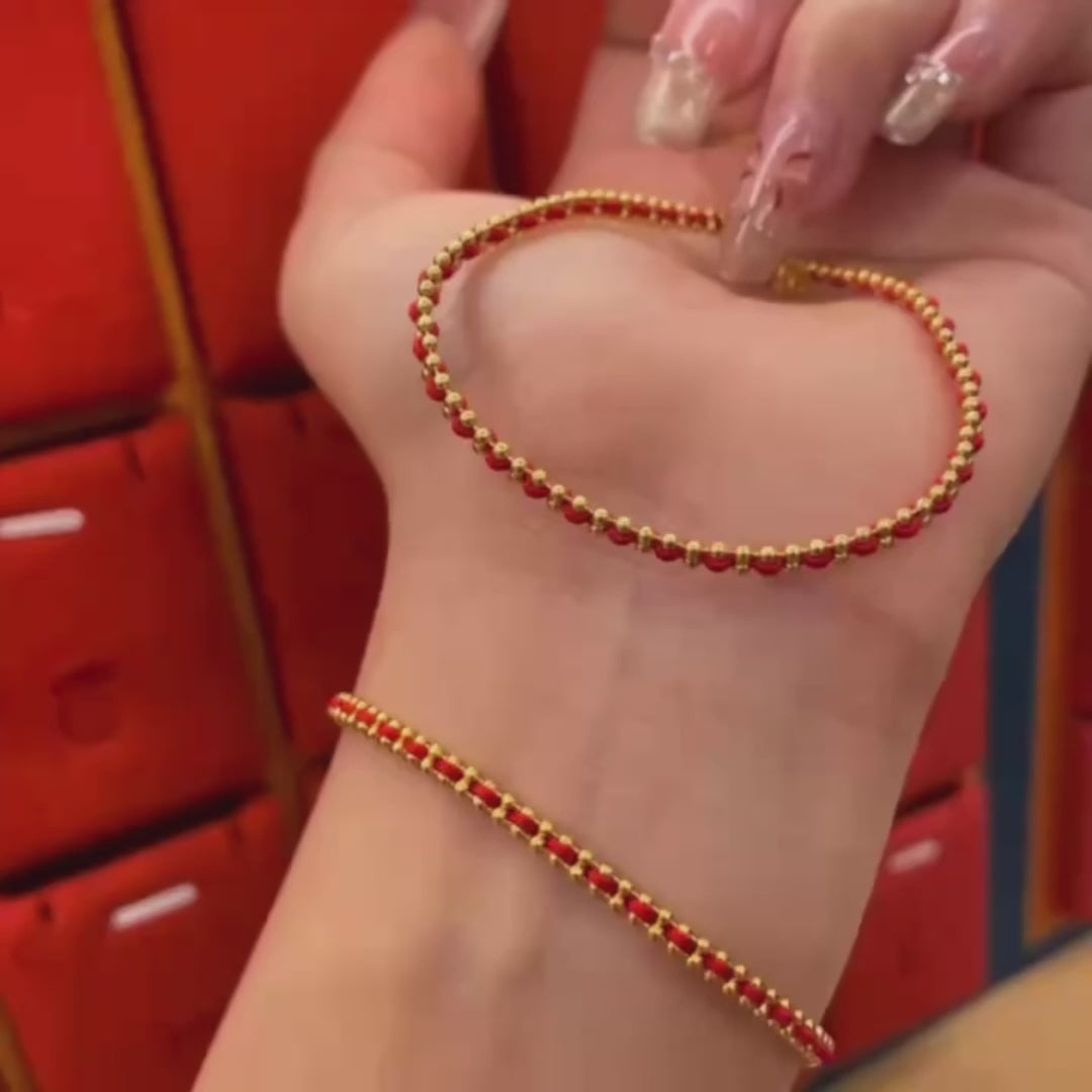 Enchanting Love - Bracelet à breloques en or rouge